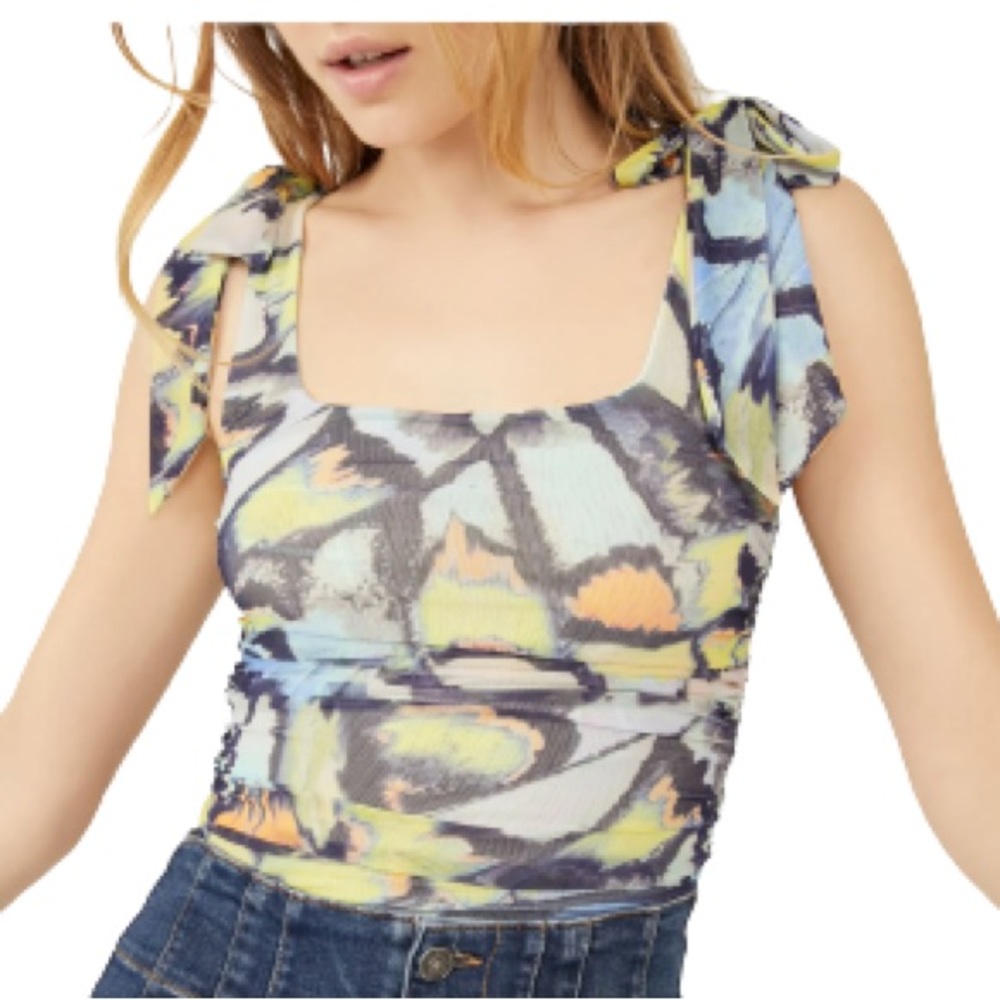 Free People! Avenue Tank Top in Mint Combo NWT!